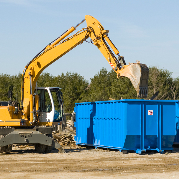 can i choose the location where the residential dumpster will be placed in Marion PA